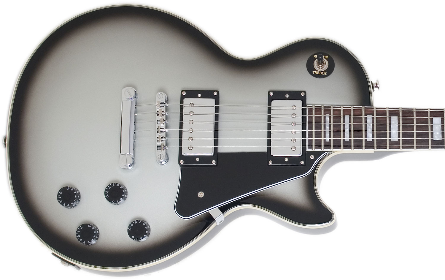 Epiphone Les Paul Custom Pro Ltd 2012 Ch Silverburst - Single-Cut-E-Gitarre - Variation 2