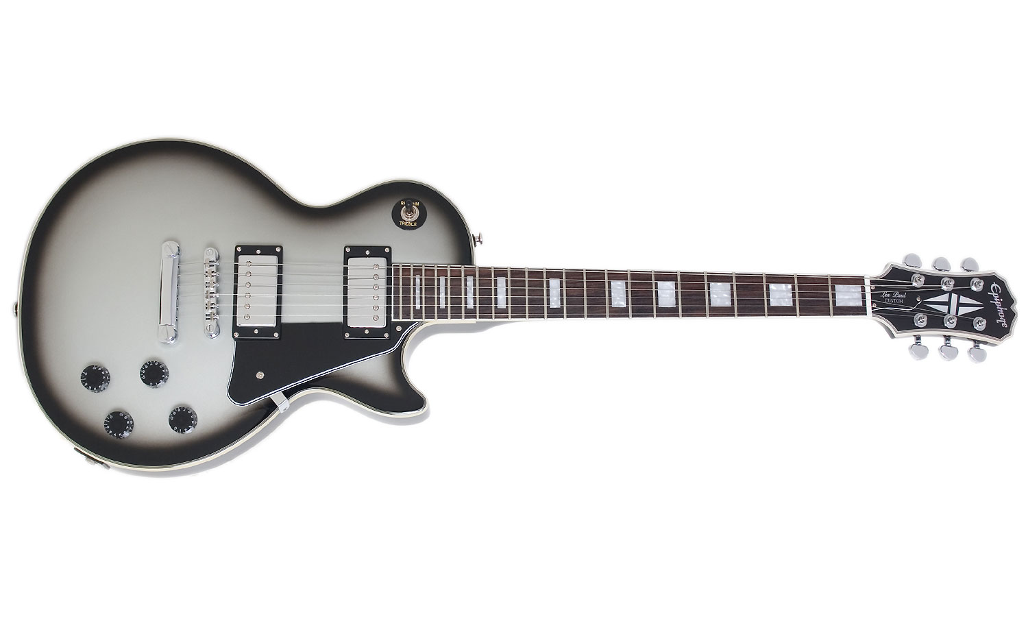 Epiphone Les Paul Custom Pro Ltd 2012 Ch Silverburst - Single-Cut-E-Gitarre - Variation 1
