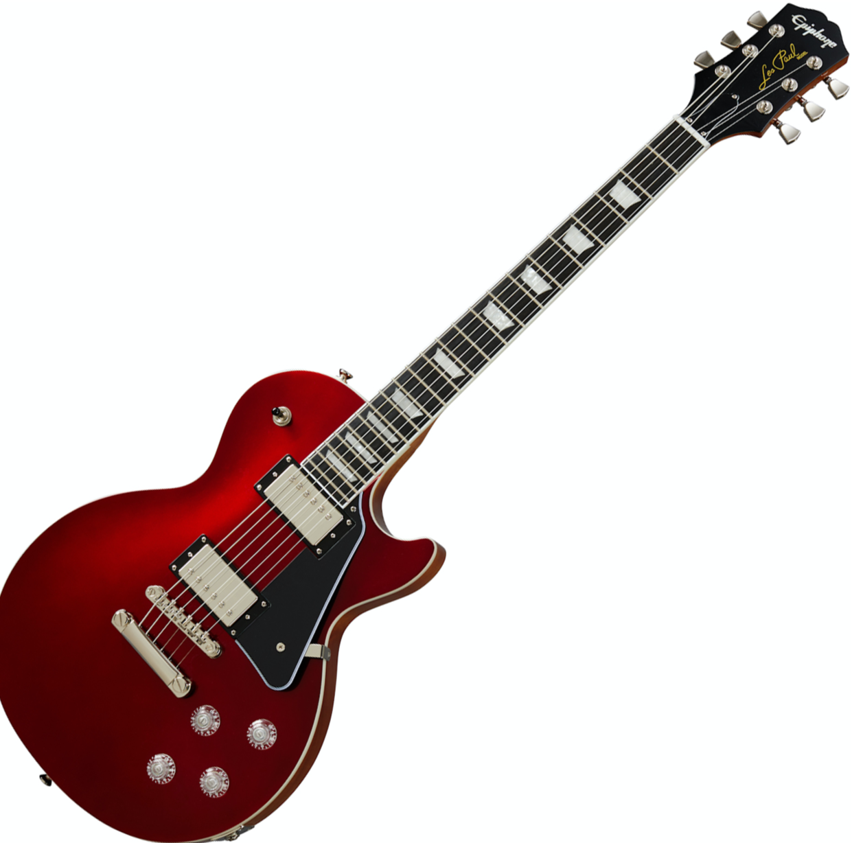 Epiphone Les Paul Modern 2h Ht Eb - Vintage Sparkling Burgundy - Single-Cut-E-Gitarre - Variation 3