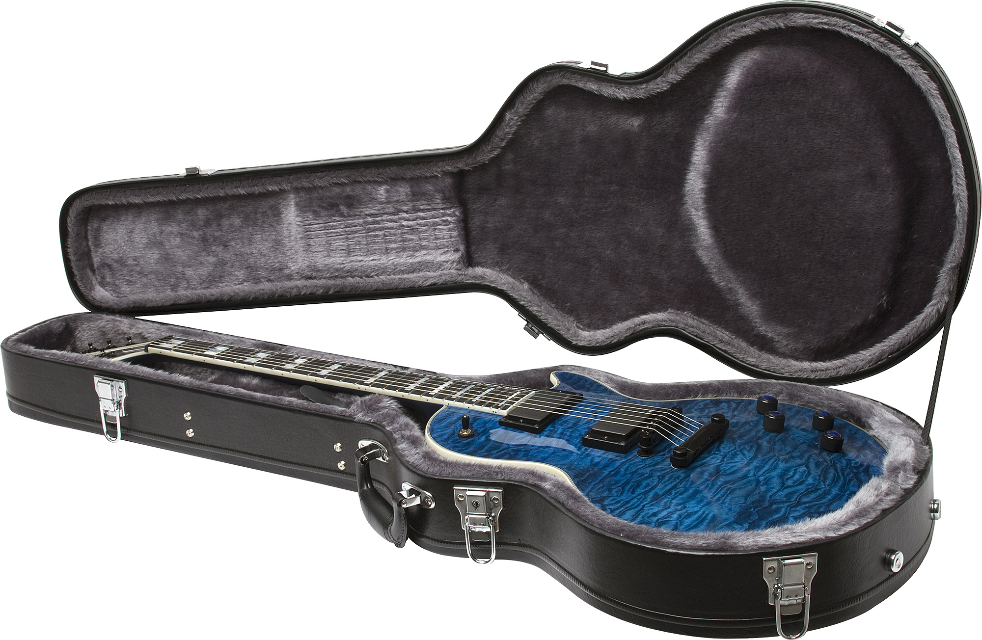 Epiphone Les Paul Prophecy Custom Plus Ex Bh - Midnight Sapphire - Single-Cut-E-Gitarre - Variation 4