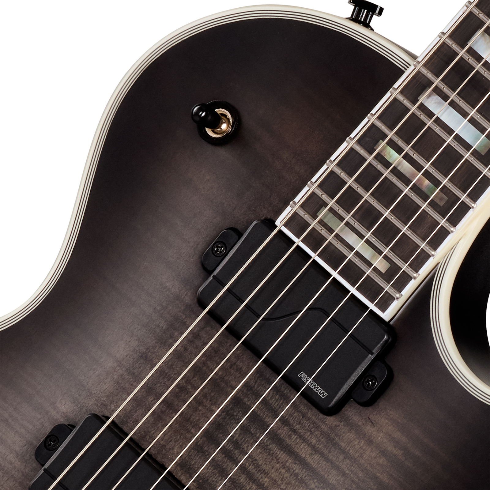 Epiphone Les Paul Prophecy Modern 2h Fishman Fluence Ht Eb - Obsidian Storm Satin - Single-Cut-E-Gitarre - Variation 2