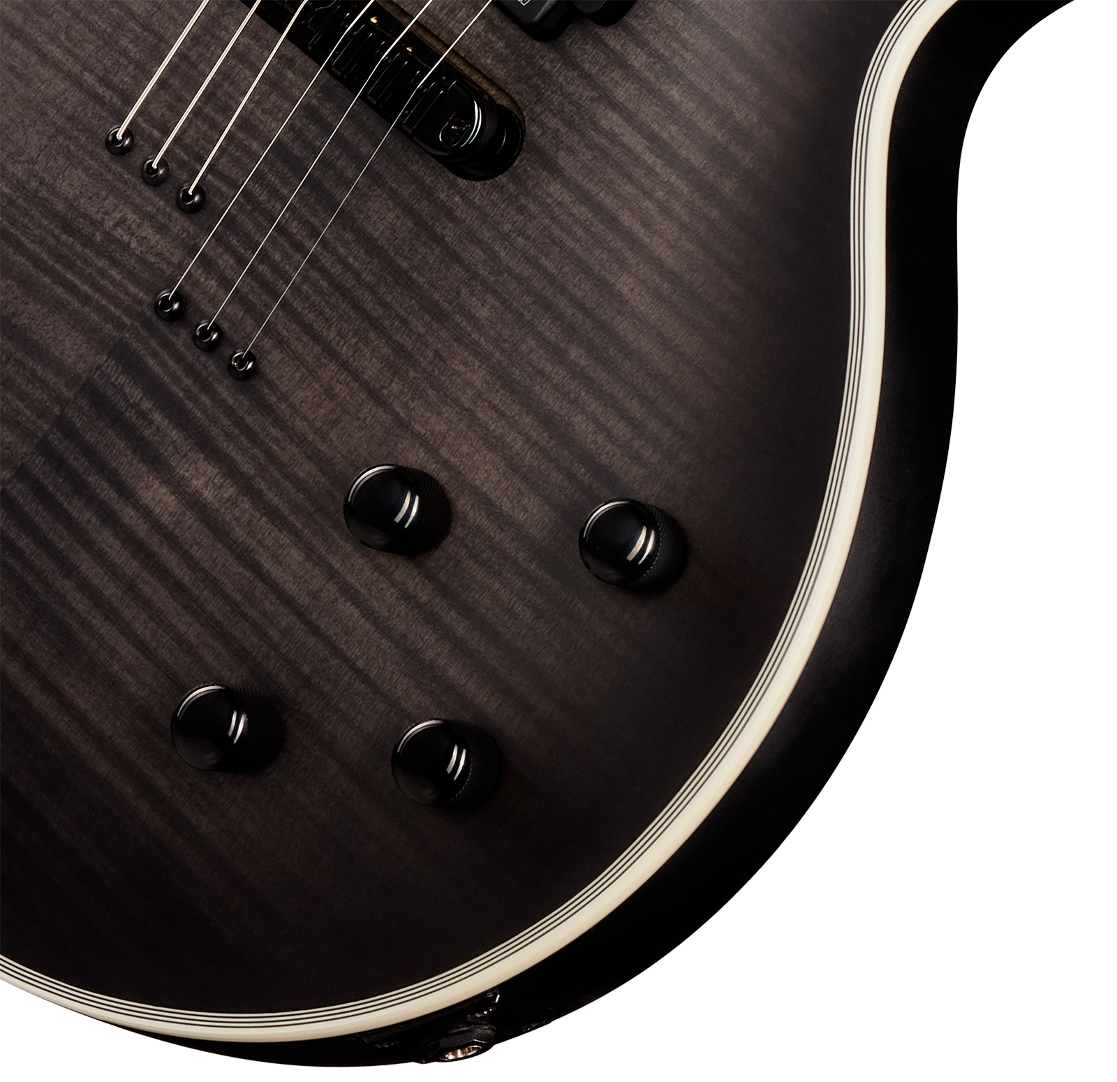 Epiphone Les Paul Prophecy Modern 2h Fishman Fluence Ht Eb - Obsidian Storm Satin - Single-Cut-E-Gitarre - Variation 3
