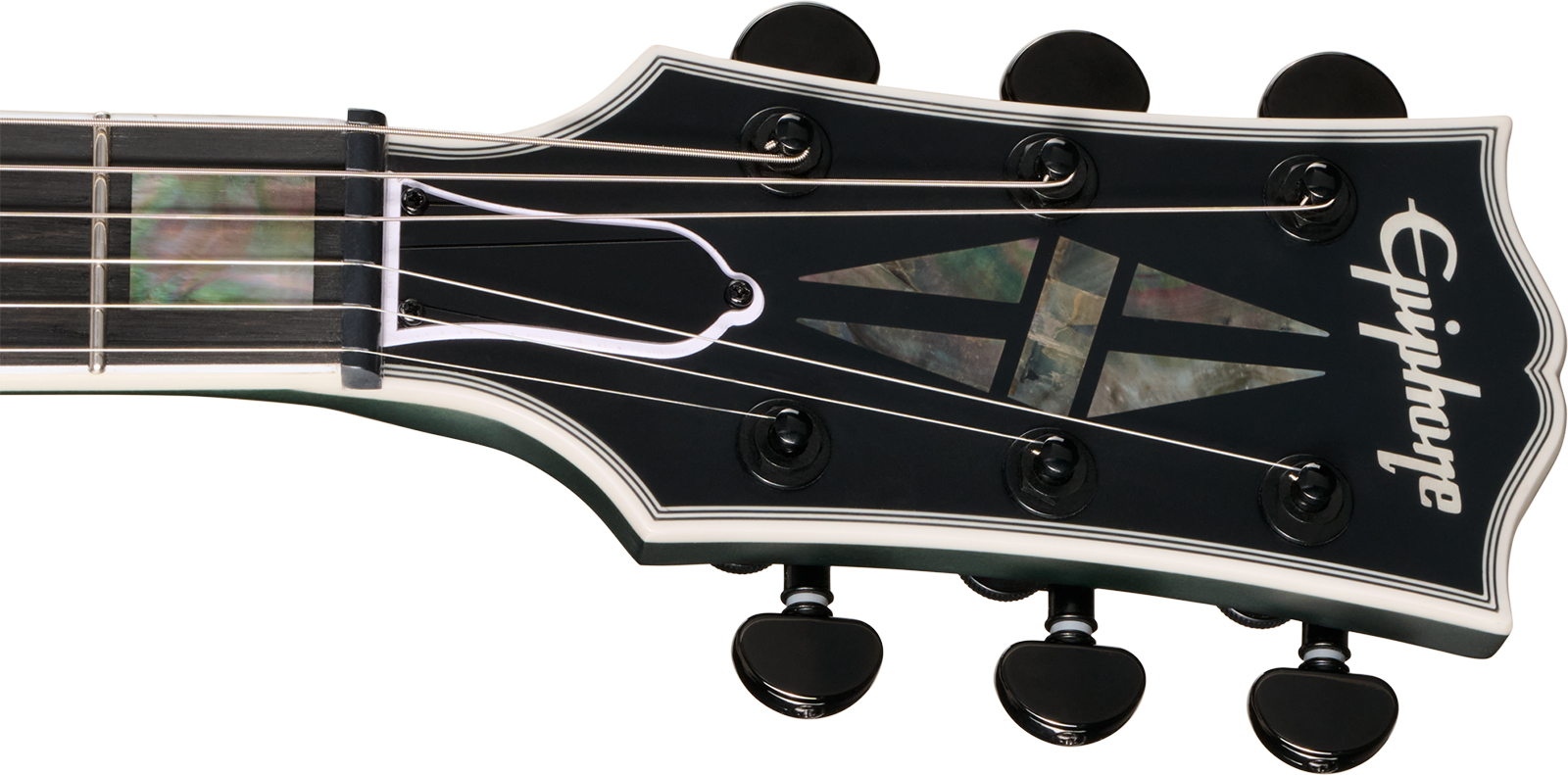 Epiphone Les Paul Prophecy Modern 2h Fishman Fluence Ht Eb - Forest Phantom Satin - Single-Cut-E-Gitarre - Variation 5