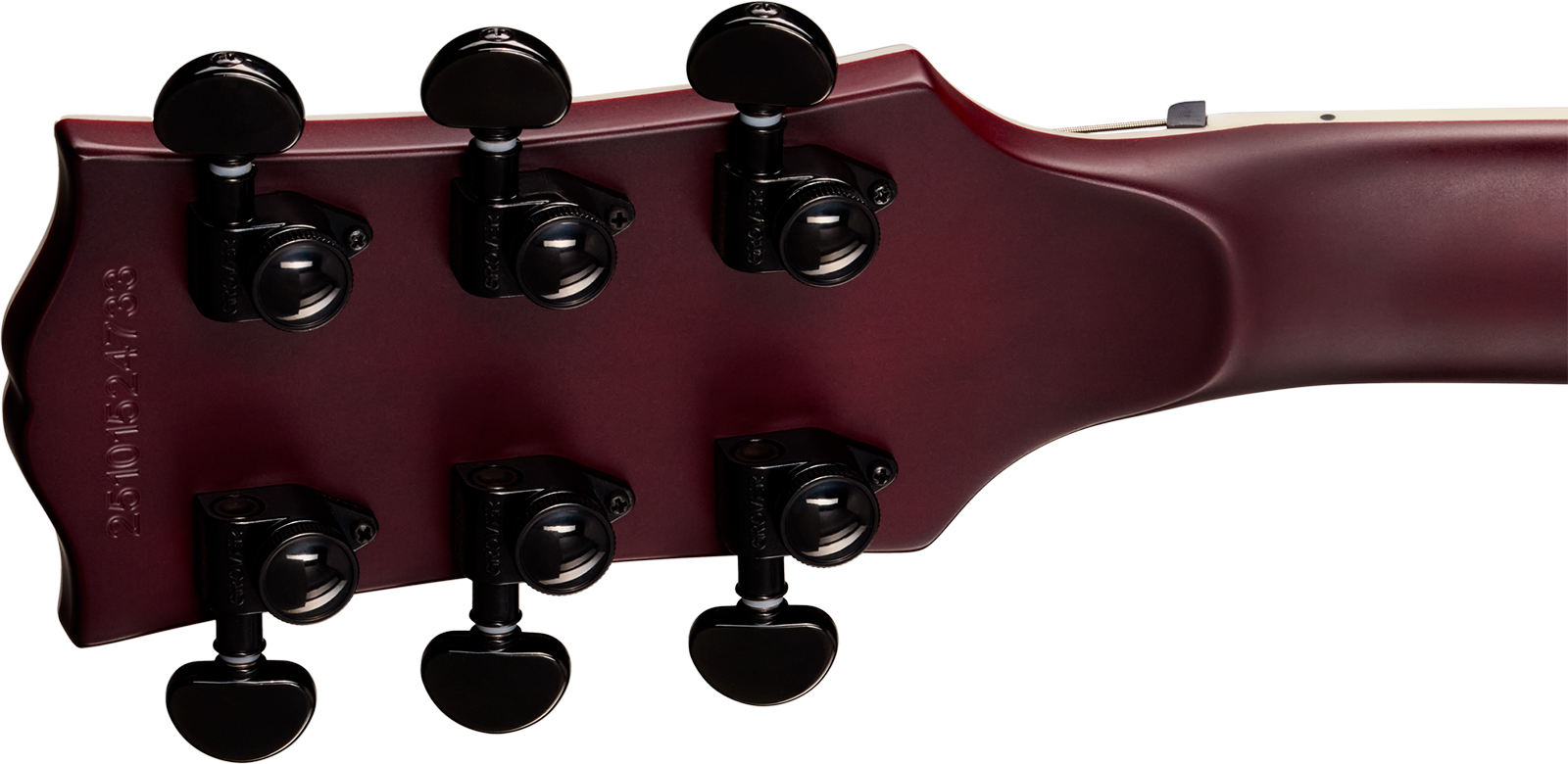 Epiphone Les Paul Prophecy Modern 2h Fishman Fluence Ht Eb - Crimson Fog Satin - Single-Cut-E-Gitarre - Variation 6