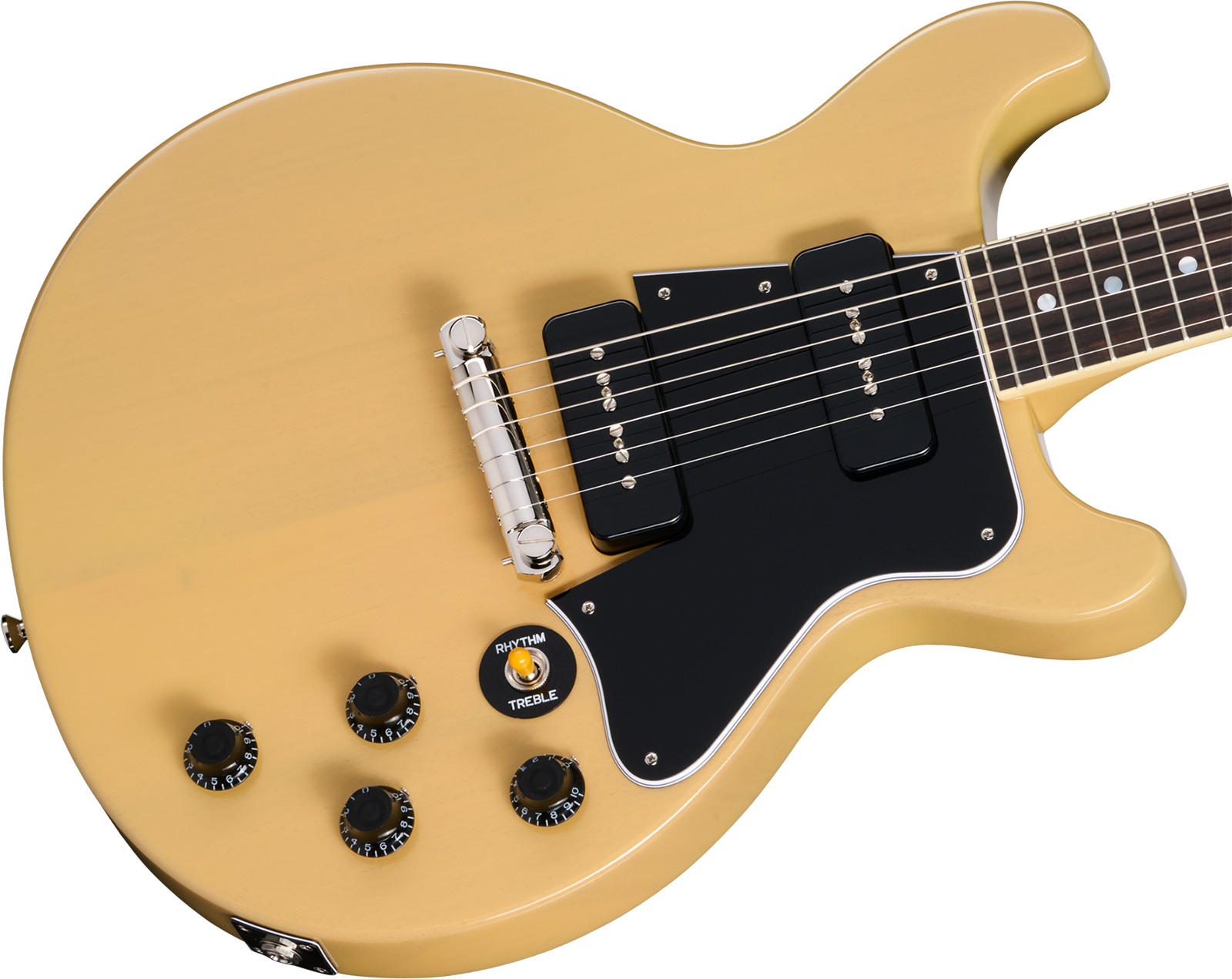 Epiphone Les Paul Special 1960 Dc Reissue Ins.by.g.c 2s P90 Gibson Ht Rw - Tv Yellow - Double Cut E-Gitarre - Variation 2