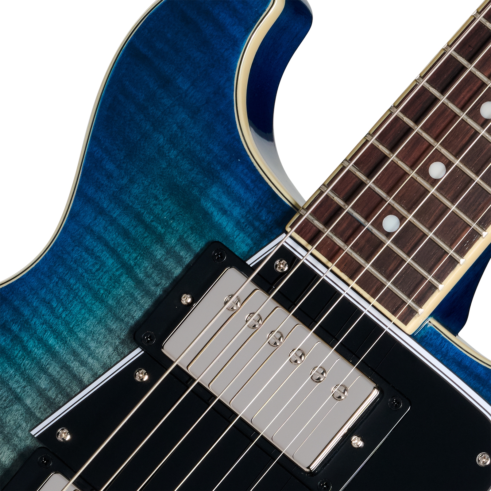 Epiphone Les Paul Special Double Cut Figured Ibg Dc 2h Ht Rw - Ocean Water - Double Cut E-Gitarre - Variation 2