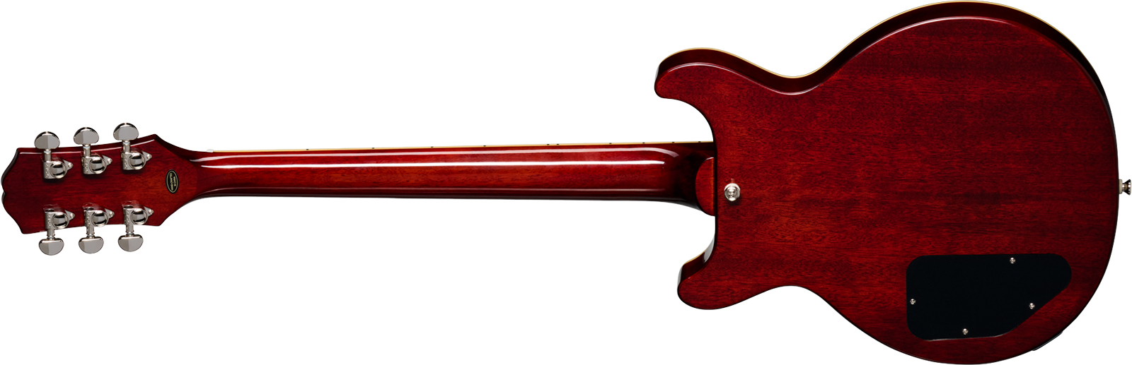 Epiphone Les Paul Special Double Cut Figured Ibg Dc 2s P90 Ht Rw - Bourbon Burst - Double Cut E-Gitarre - Variation 1