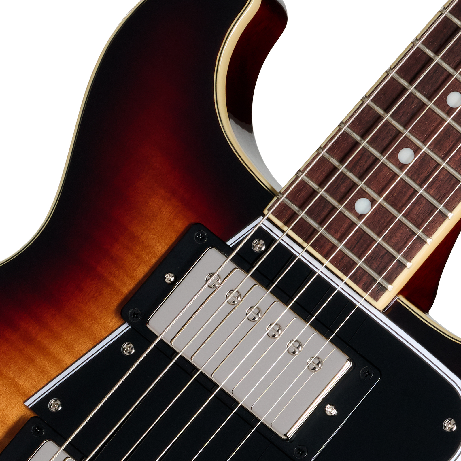 Epiphone Les Paul Special Double Cut Figured Ibg Dc 2s P90 Ht Rw - Bourbon Burst - Double Cut E-Gitarre - Variation 2