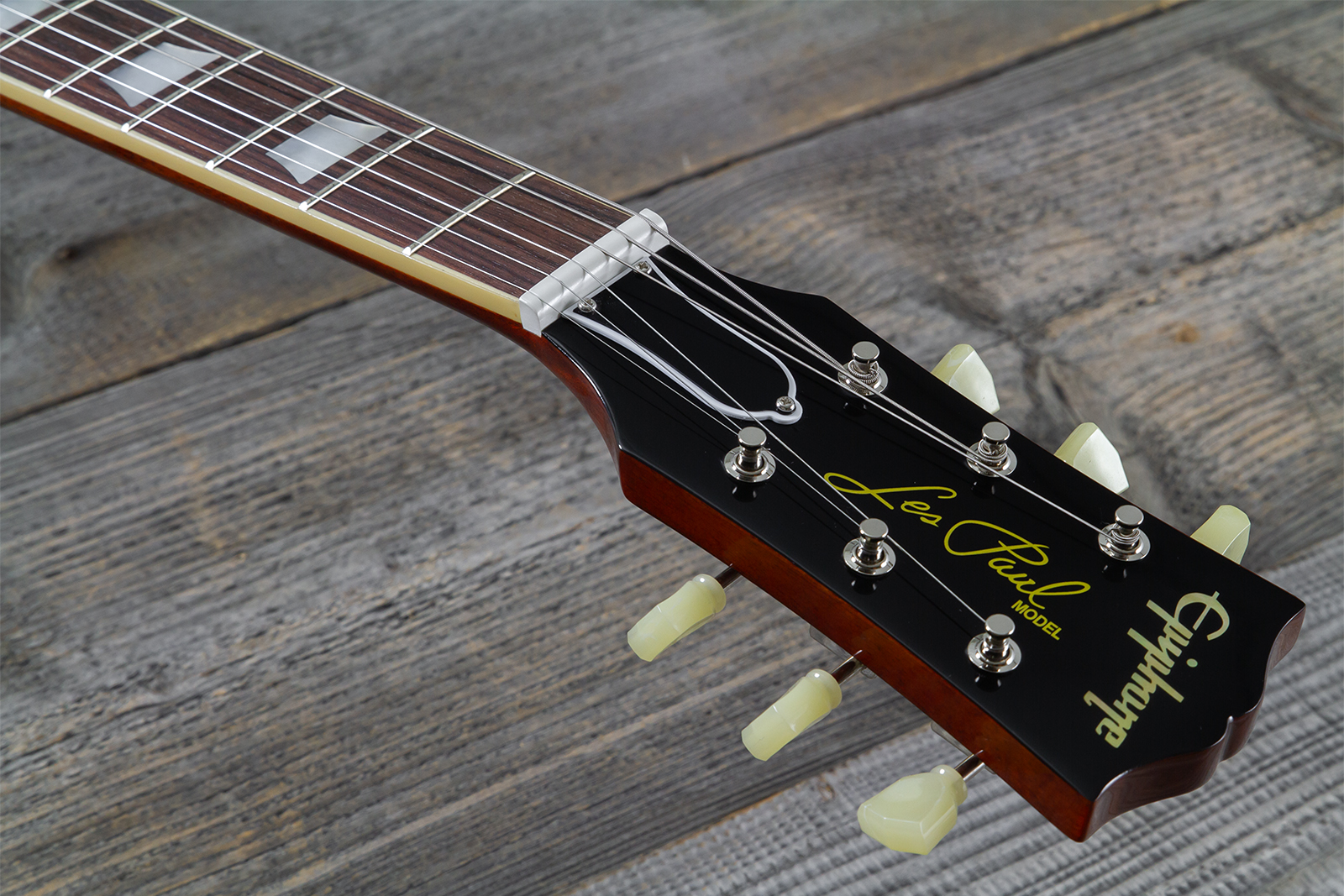 Epiphone Les Paul Standard 1959 Reissue Igc 2h Gibson Ht Rw - Lemon Burst - Single-Cut-E-Gitarre - Variation 10