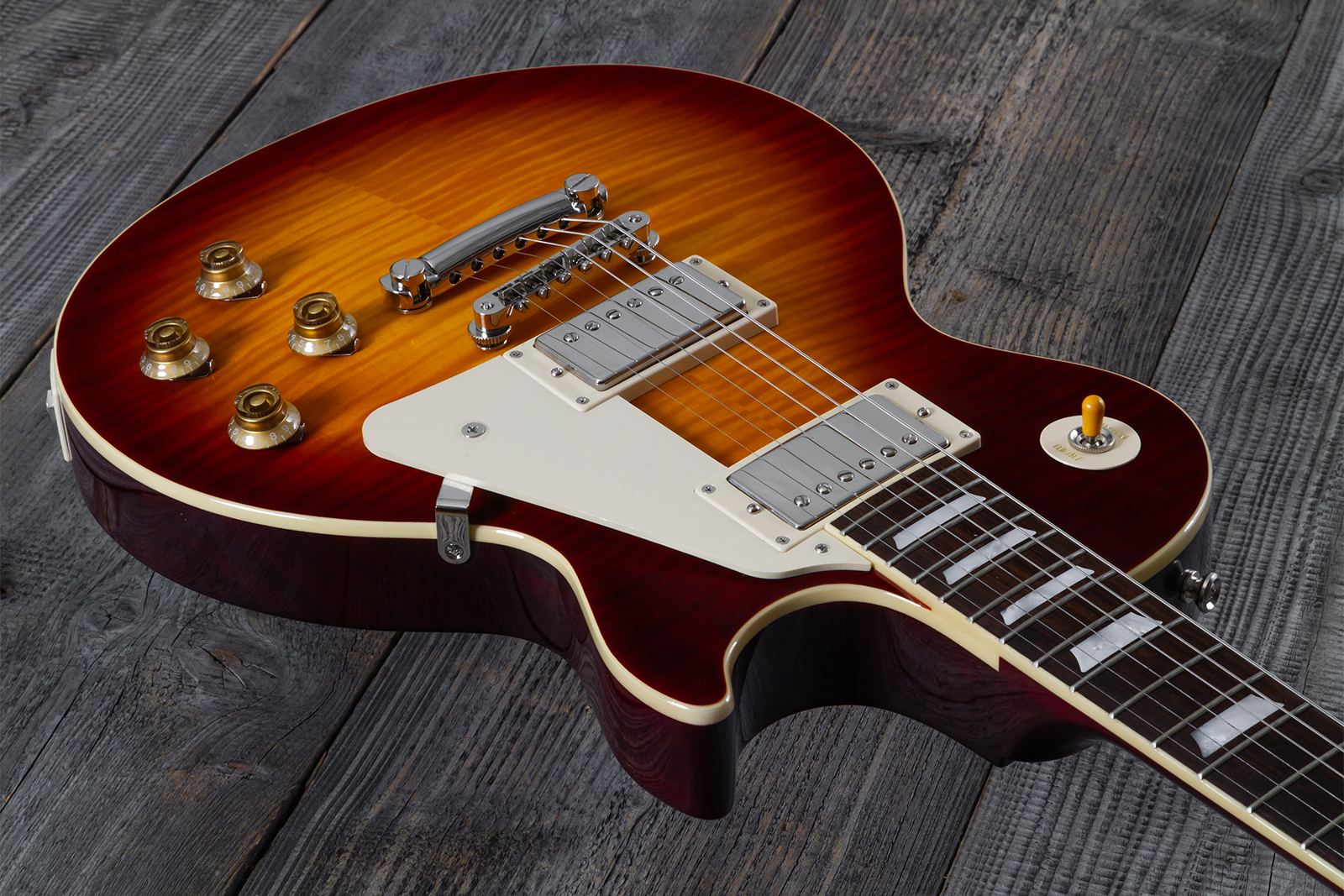 Epiphone Les Paul Standard 1959 Reissue Igc 2h Gibson Ht Rw - Sunburst Fade - Single-Cut-E-Gitarre - Variation 2