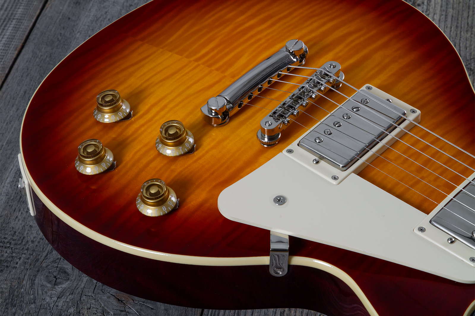 Epiphone Les Paul Standard 1959 Reissue Igc 2h Gibson Ht Rw - Sunburst Fade - Single-Cut-E-Gitarre - Variation 3