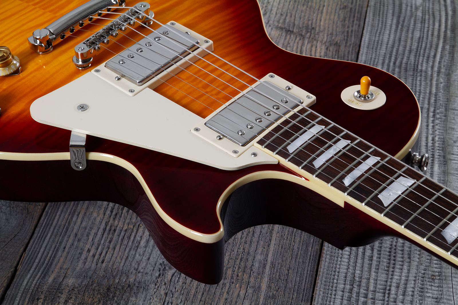 Epiphone Les Paul Standard 1959 Reissue Igc 2h Gibson Ht Rw - Sunburst Fade - Single-Cut-E-Gitarre - Variation 4