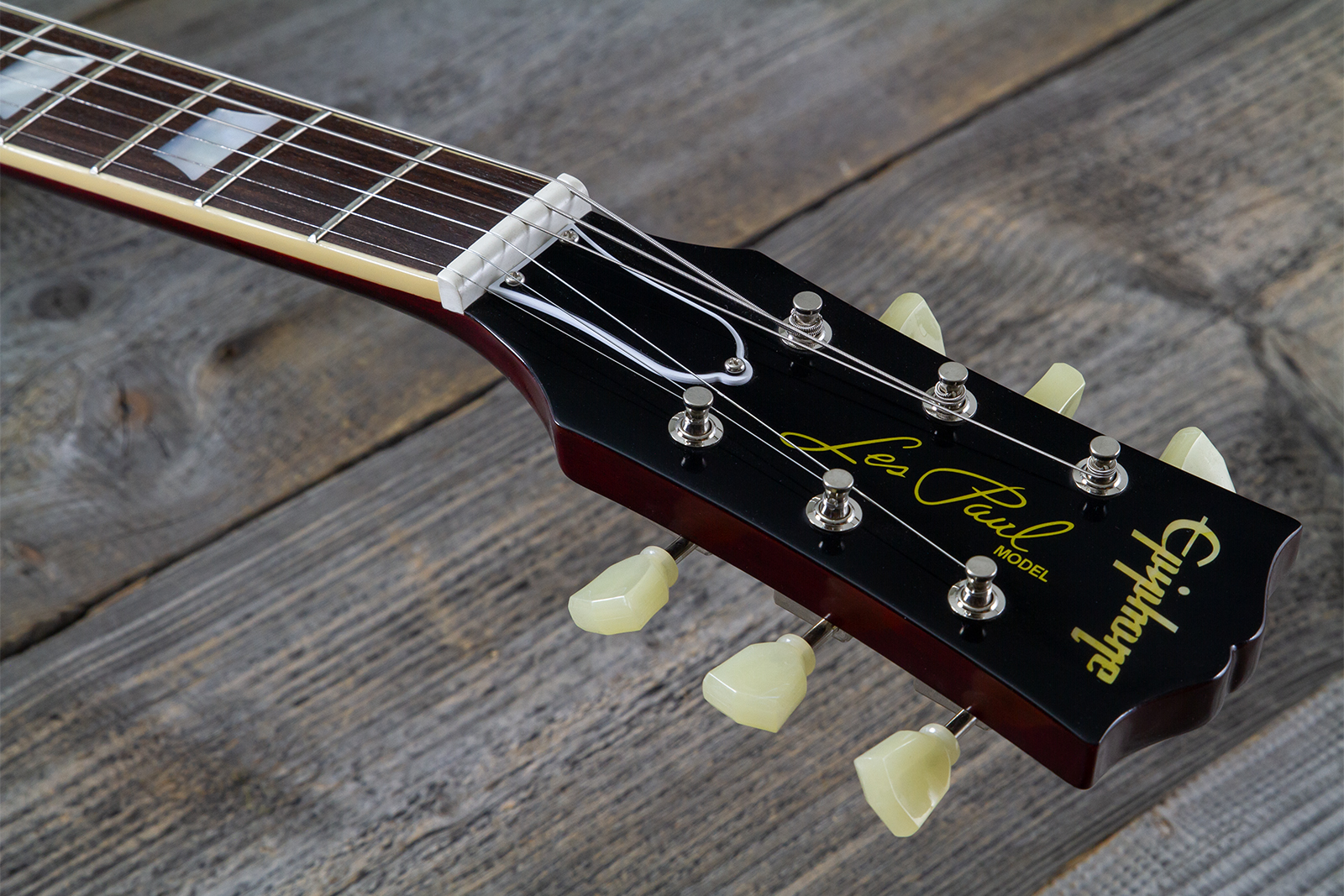 Epiphone Les Paul Standard 1959 Reissue Igc 2h Gibson Ht Rw - Sunburst Fade - Single-Cut-E-Gitarre - Variation 6