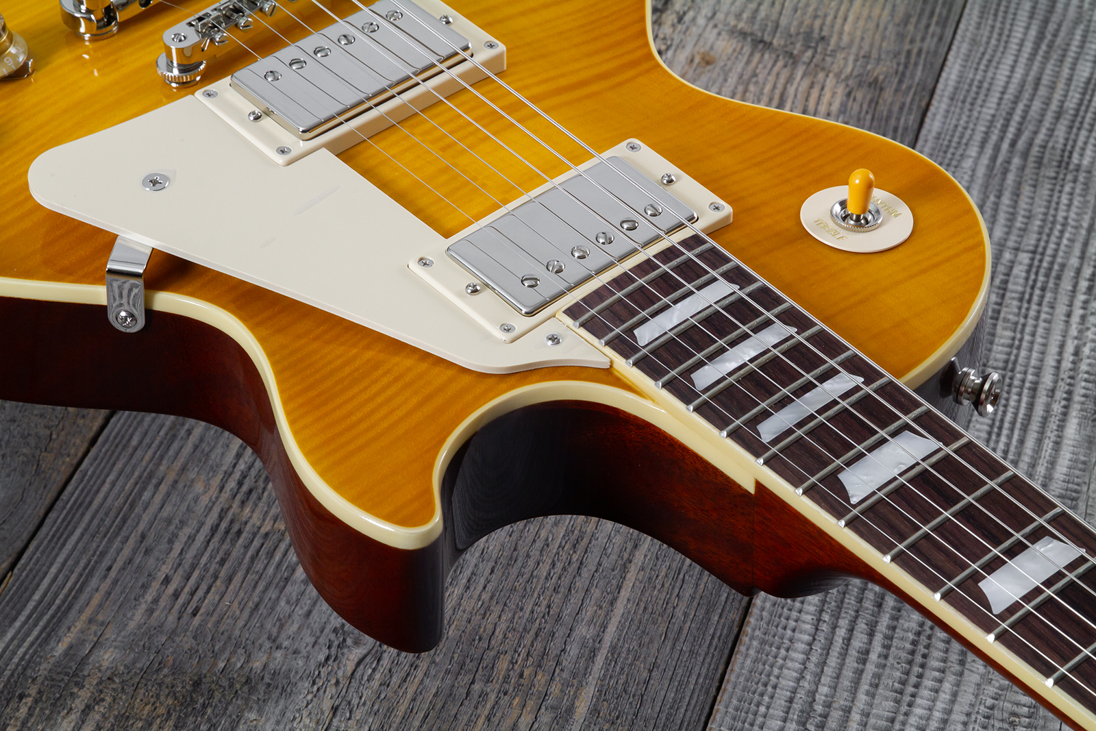 Epiphone Les Paul Standard 1959 Reissue Igc 2h Gibson Ht Rw - Lemon Burst - Single-Cut-E-Gitarre - Variation 8