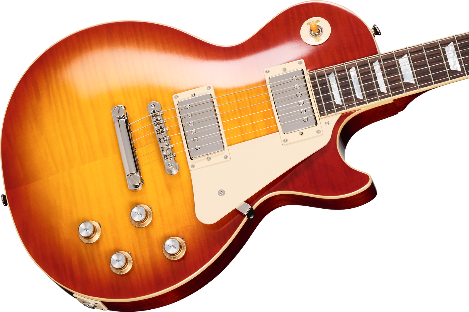 Epiphone Les Paul Standard 1960 Reissue I.b.g.c 2h Gibson Ht Rw - Washed Cherry Sunburst - Single-Cut-E-Gitarre - Variation 3