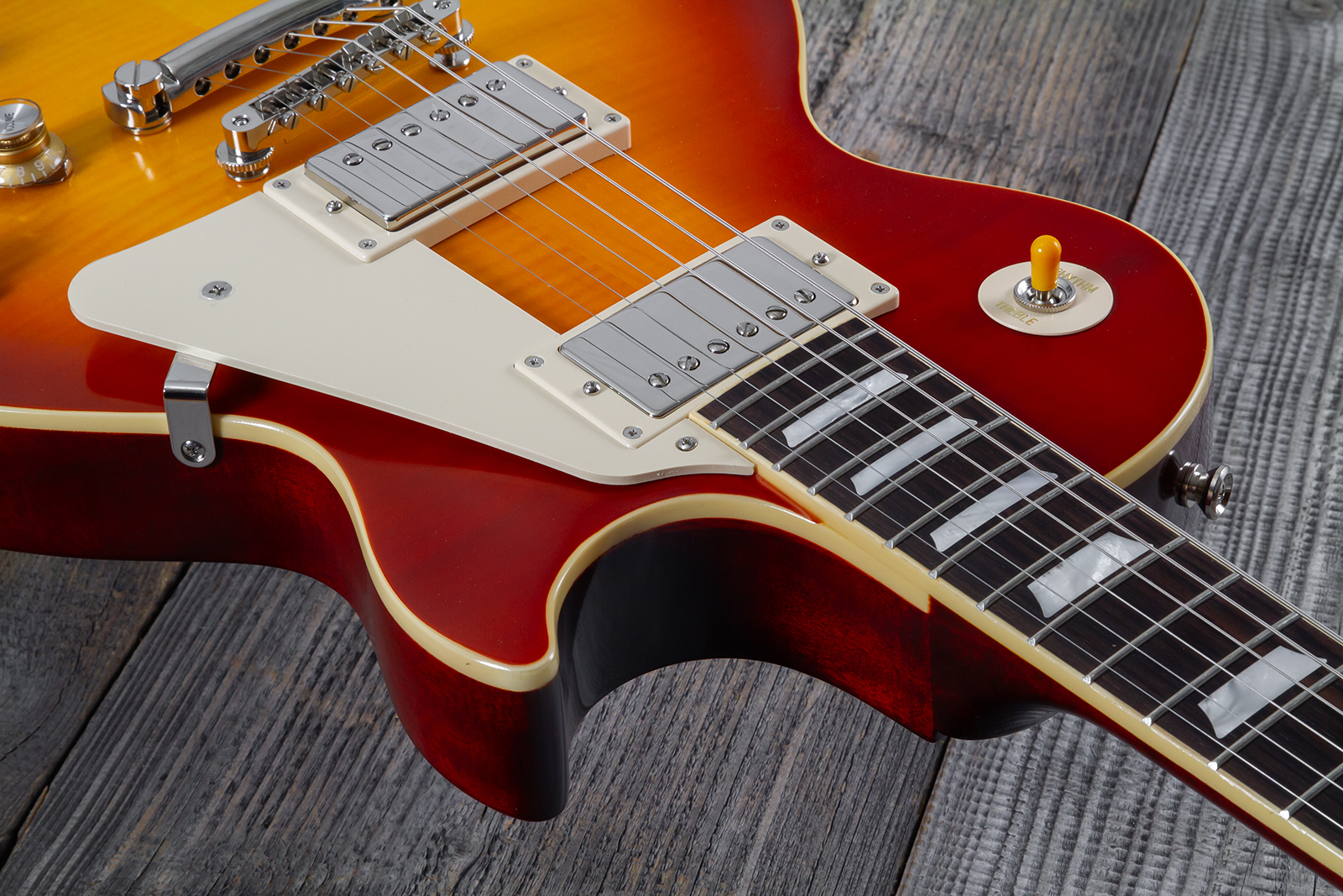 Epiphone Les Paul Standard 1960 Reissue Igc 2h Gibson Ht Rw - Tangerine Burst - Single-Cut-E-Gitarre - Variation 10