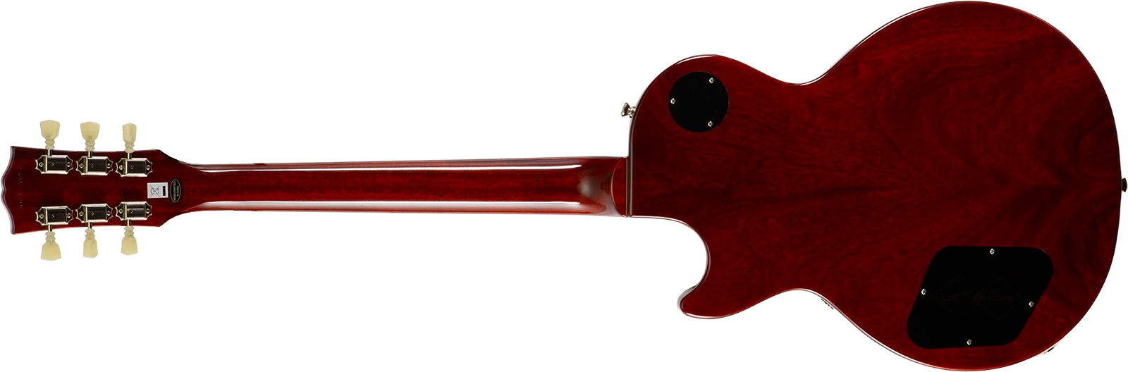 Epiphone Les Paul Standard 1960 Reissue Igc 2h Gibson Ht Rw - Washed Burgundy - Single-Cut-E-Gitarre - Variation 1