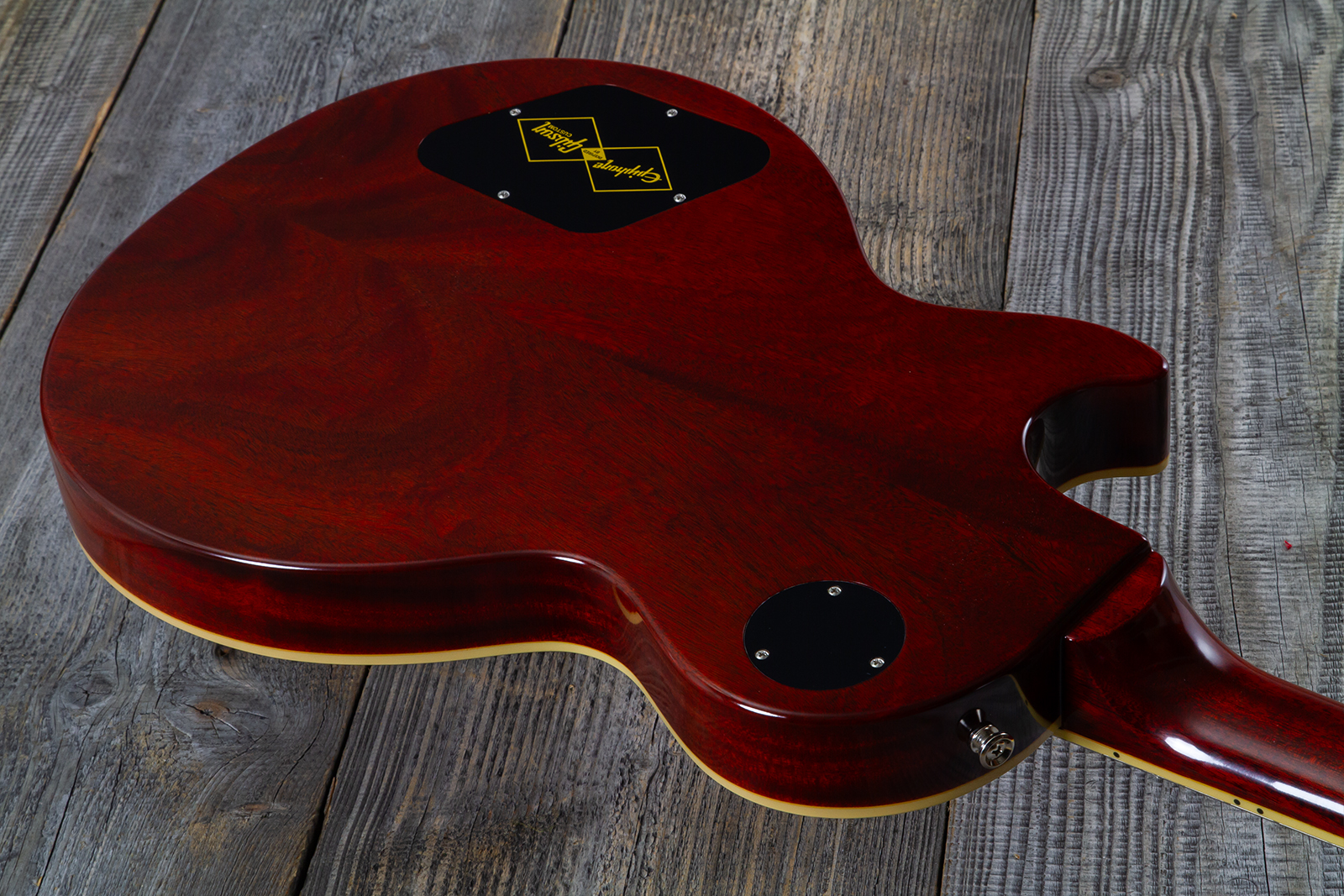 Epiphone Les Paul Standard 1960 Reissue Igc 2h Gibson Ht Rw - Washed Burgundy - Single-Cut-E-Gitarre - Variation 7