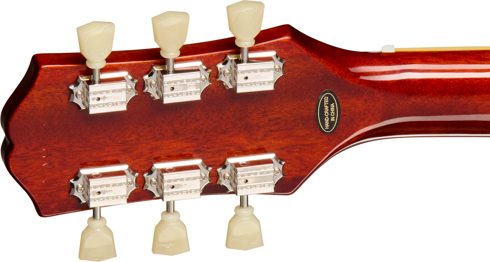 Epiphone Les Paul Standard 50s Figured Ibg Original 2h Ht Rw - Washed Cherry Sunburst - Single-Cut-E-Gitarre - Variation 4