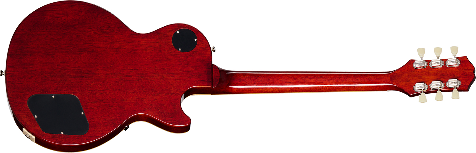 Epiphone Les Paul Standard 50s Figured Lh Ibg Original Gaucher 2h Ht Rw - Washed Cherry Sunburst - Single-Cut-E-Gitarre - Variation 1