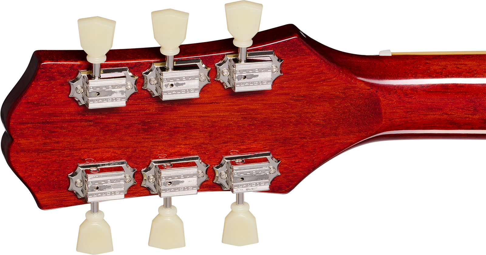 Epiphone Les Paul Standard 50s Figured Lh Ibg Original Gaucher 2h Ht Rw - Washed Cherry Sunburst - Single-Cut-E-Gitarre - Variation 4