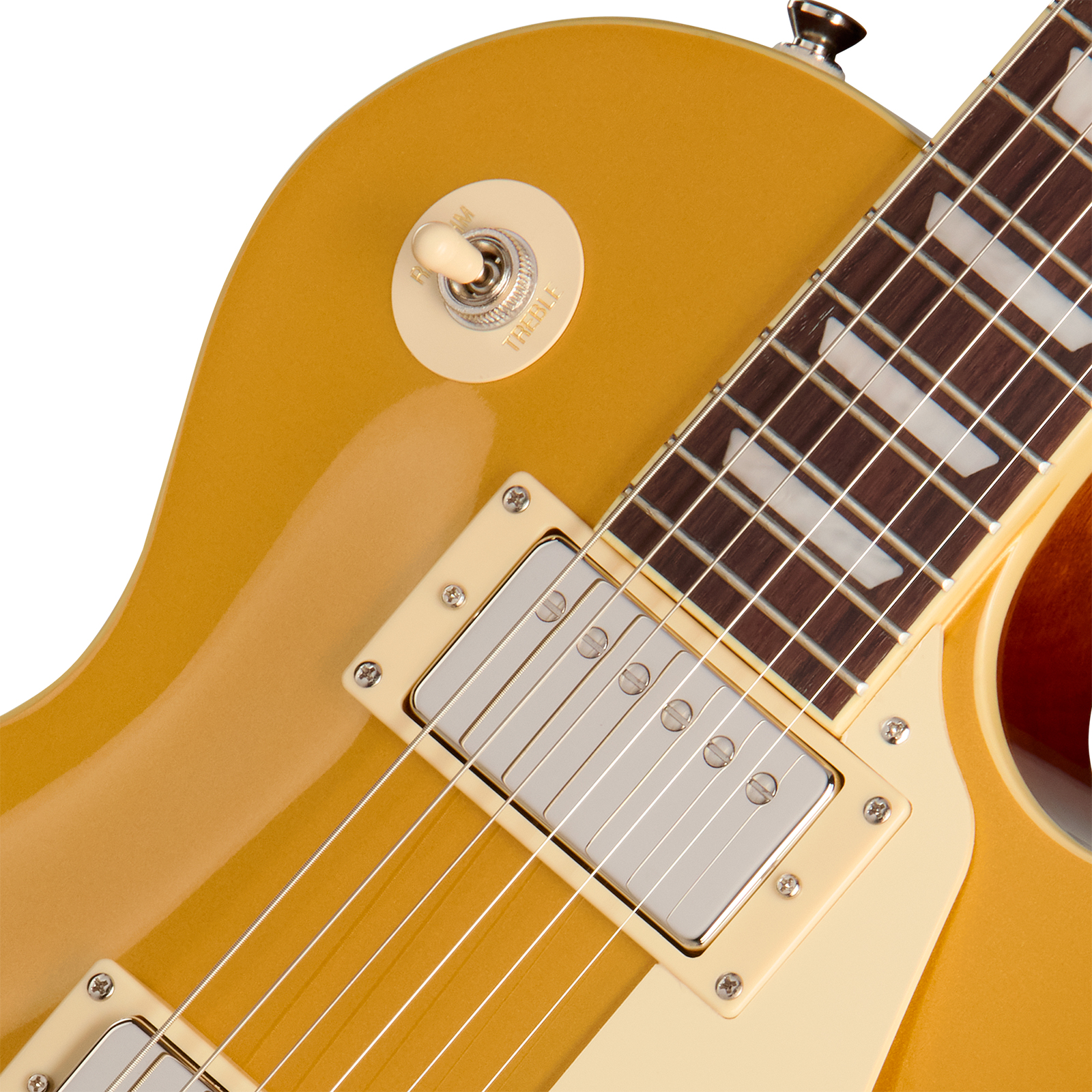 Epiphone Les Paul Standard 50s Ibg Original 2h Ht Rw - Goldtop - Single-Cut-E-Gitarre - Variation 2