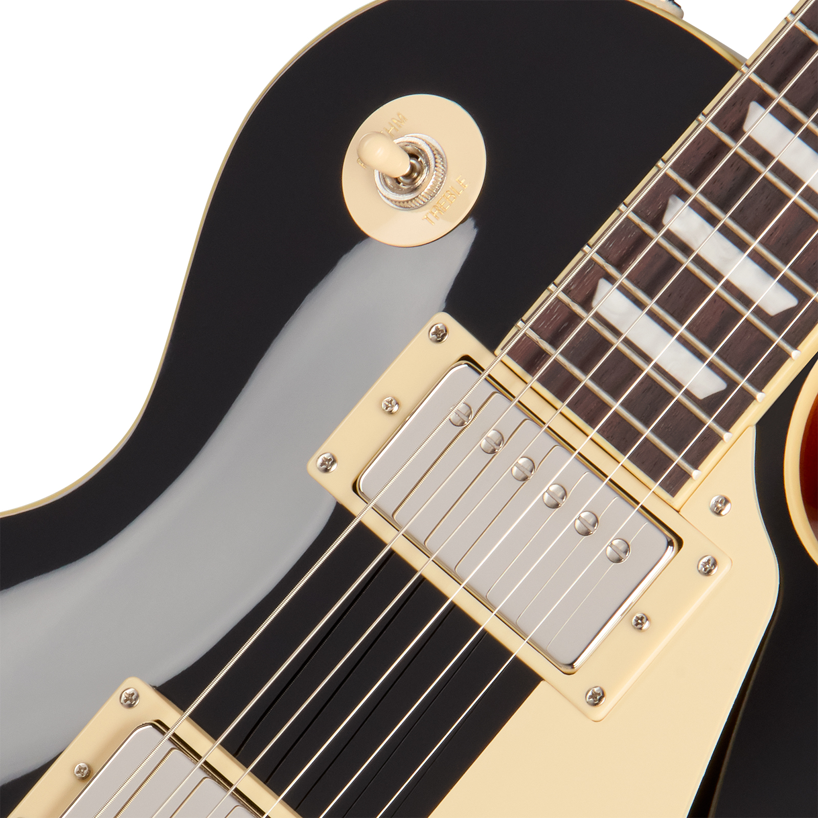 Epiphone Les Paul Standard 60s Ibg Original 2h Ht Rw - Ebony - Single-Cut-E-Gitarre - Variation 2