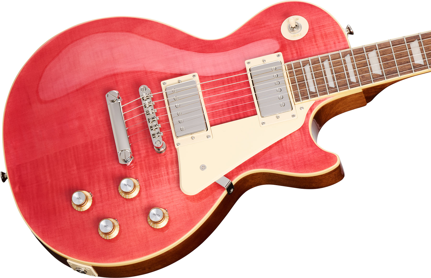 Epiphone Les Paul Standard 60s Figured Insp. By Gibson 2h Ht Lau - Fuchsia - Single-Cut-E-Gitarre - Variation 3