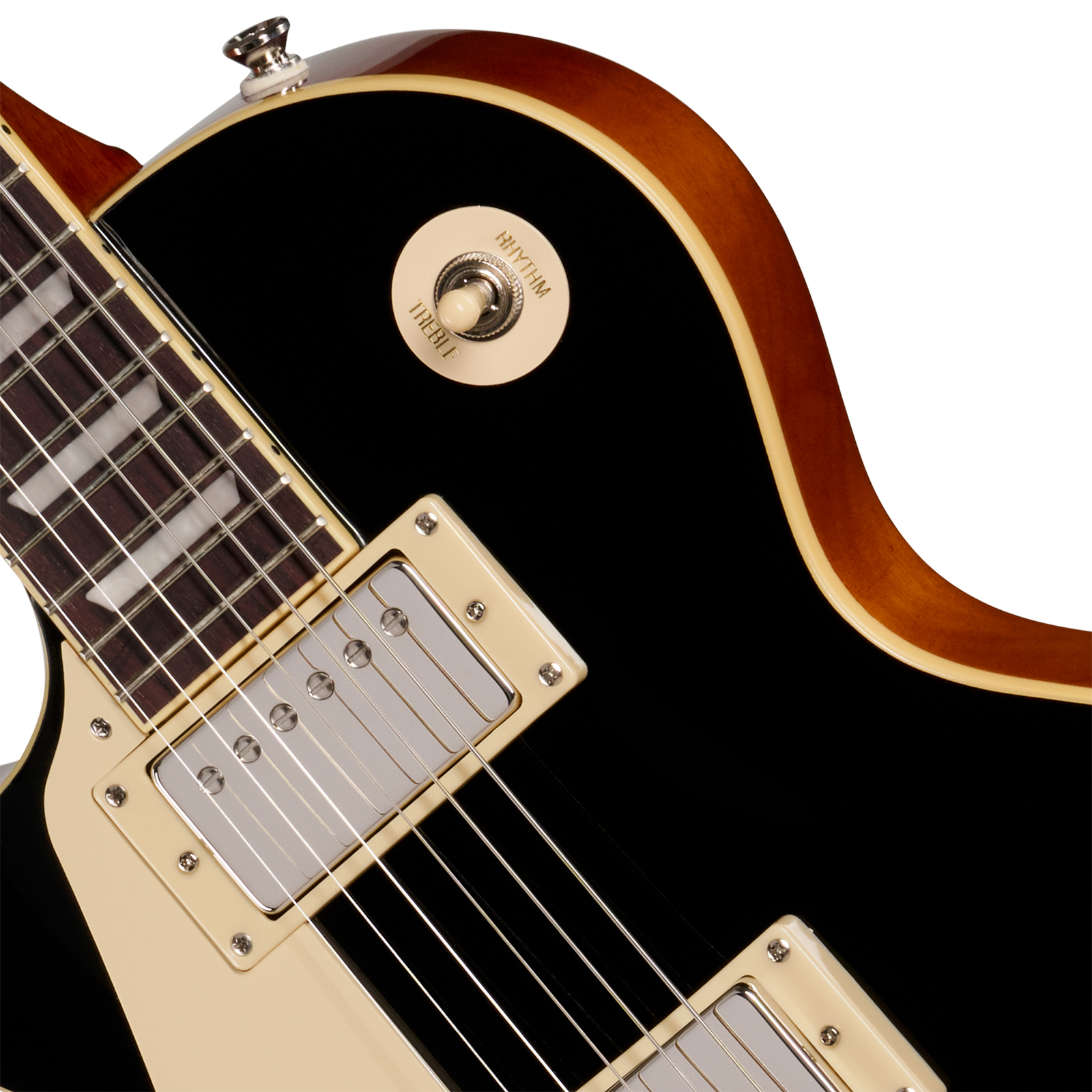 Epiphone Les Paul Standard 60s Lh Ibg Original Gaucher 2h Ht Rw - Ebony - Single-Cut-E-Gitarre - Variation 2