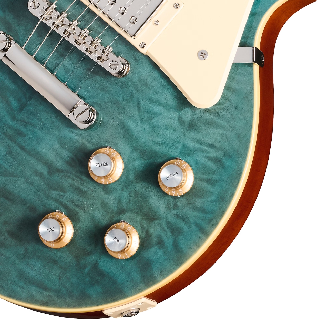Epiphone Les Paul Standard 60s Quilt Top Ltd Ibg Original 2h Ht Lau - Translucent Blue - Single-Cut-E-Gitarre - Variation 3