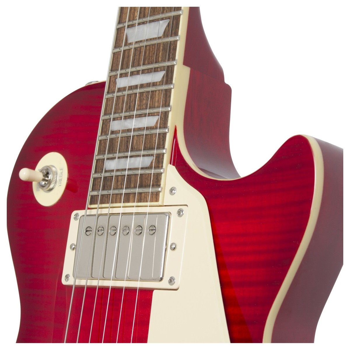 Epiphone Les Paul Standard Plus Top Pro Hh Ht Pf - Blood Orange - Single-Cut-E-Gitarre - Variation 2