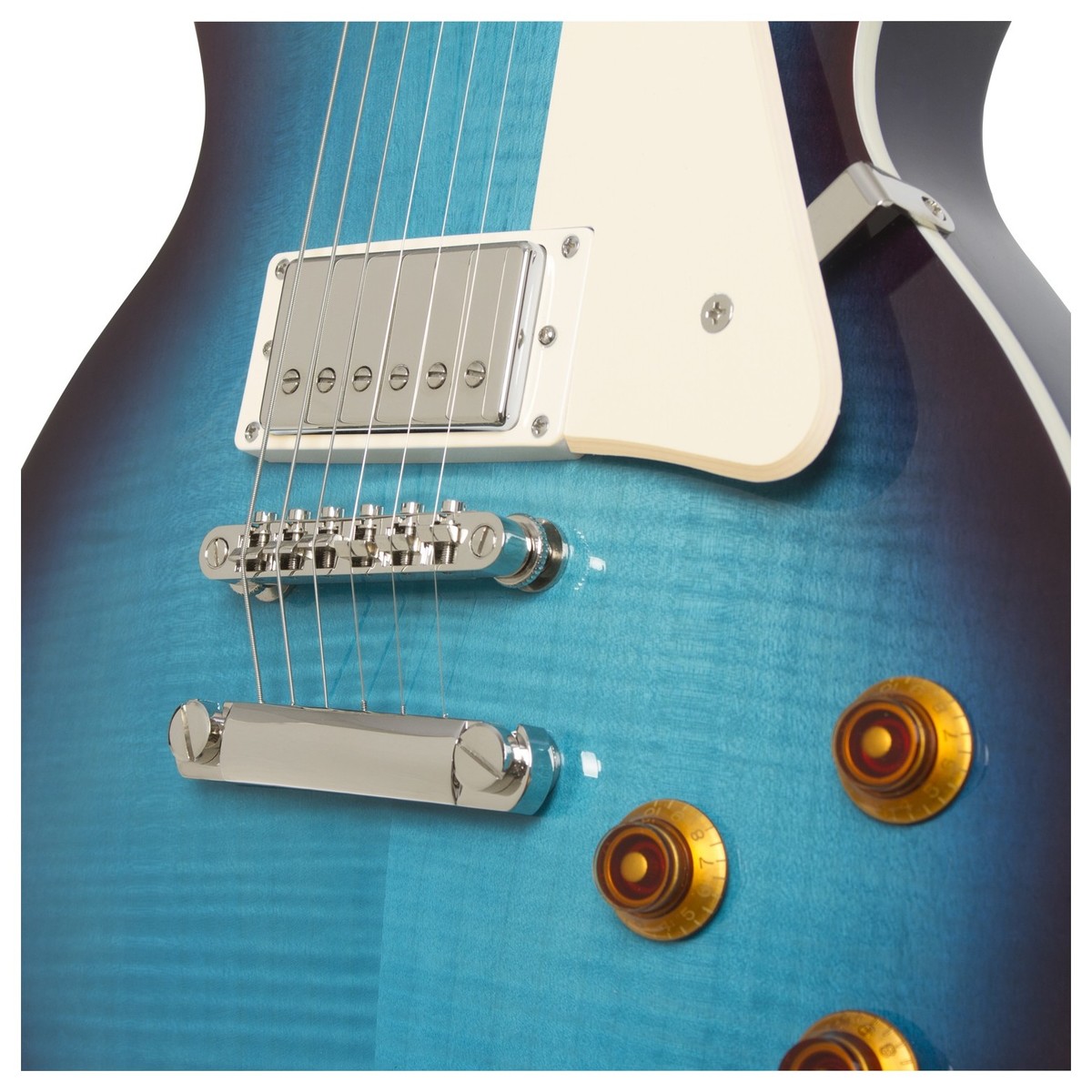 Epiphone Les Paul Standard Plus Top Pro Hh Ht Pf - Blueberry Burst - Single-Cut-E-Gitarre - Variation 3