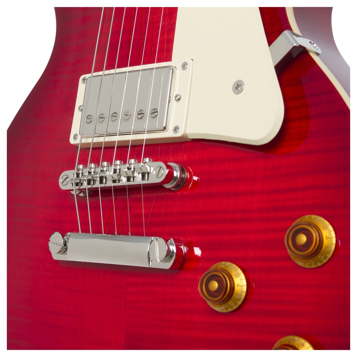 Epiphone Les Paul Standard Plus Top Pro Hh Ht Pf - Blood Orange - Single-Cut-E-Gitarre - Variation 3