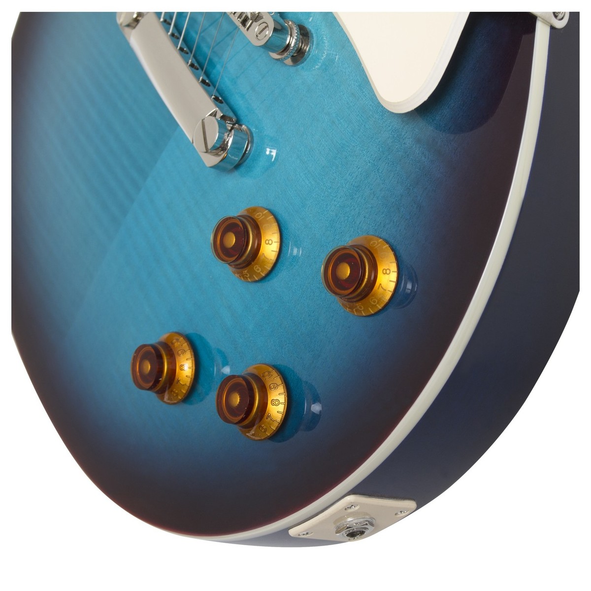 Epiphone Les Paul Standard Plus Top Pro Hh Ht Pf - Blueberry Burst - Single-Cut-E-Gitarre - Variation 4