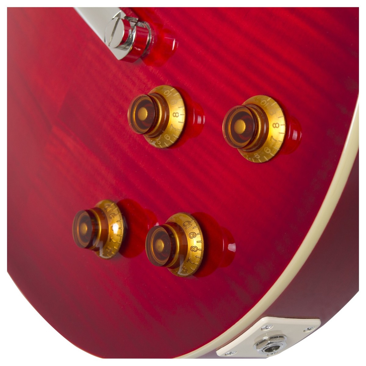 Epiphone Les Paul Standard Plus Top Pro Hh Ht Pf - Blood Orange - Single-Cut-E-Gitarre - Variation 4