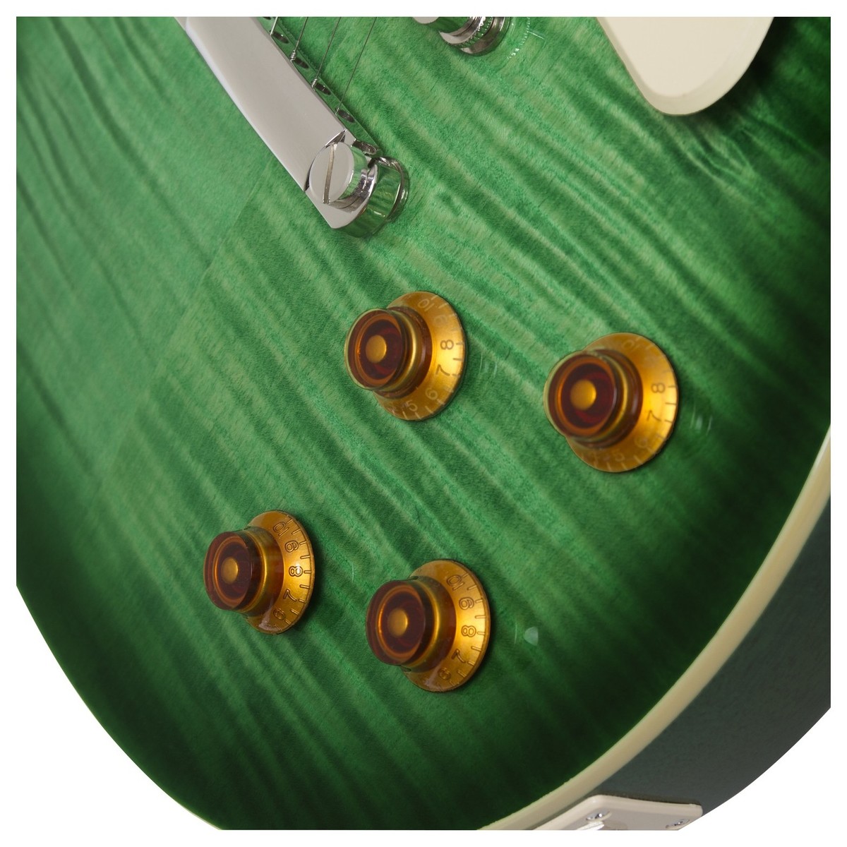 Epiphone Les Paul Standard Plus Top Pro 2018 Hh Ht Pf - Green Burst - Single-Cut-E-Gitarre - Variation 4