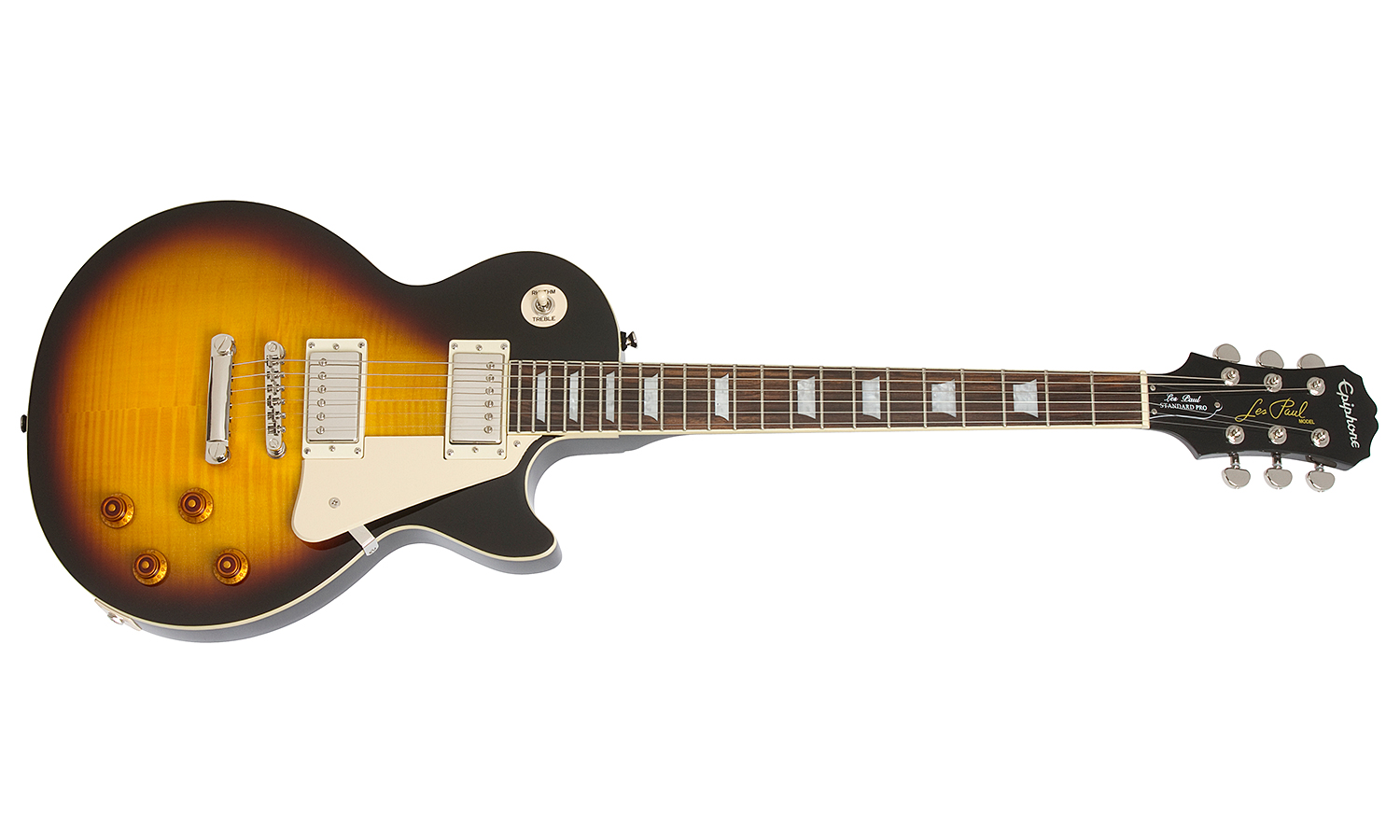 Epiphone Les Paul Standard Plus Top Pro Ch - Vintage Sunburst - Single-Cut-E-Gitarre - Variation 1