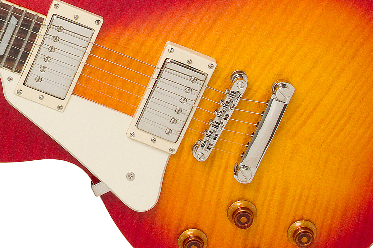 Epiphone Les Paul Standard Plus Top Pro Lh Gaucher Ch - Heritage Cherry Sunburst - E-Gitarre für Linkshänder - Variation 3