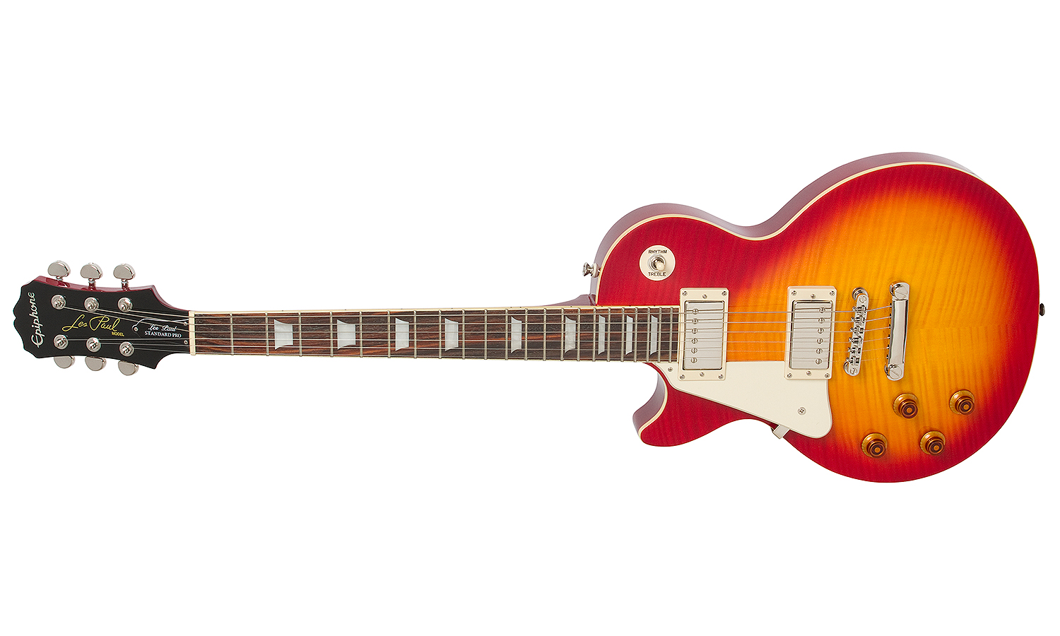 Epiphone Les Paul Standard Plus Top Pro Lh Gaucher Ch - Heritage Cherry Sunburst - E-Gitarre für Linkshänder - Variation 1