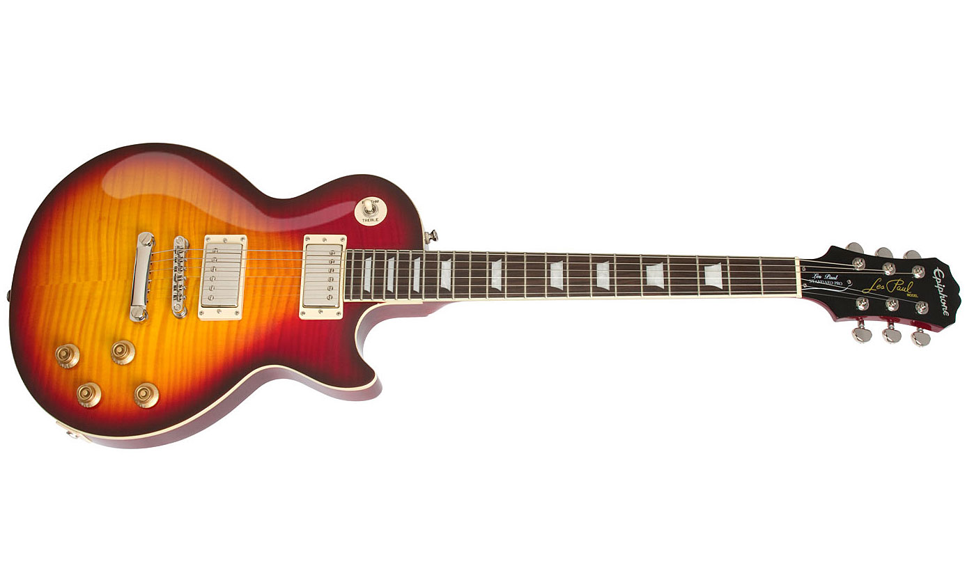 Epiphone Les Paul Standard Plus Top Pro Ltd Ch - Bourbon Burst - Single-Cut-E-Gitarre - Variation 1