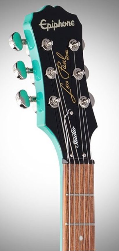 Epiphone Les Paul Studio Hh Ht Pf Ch - Turquoise - Single-Cut-E-Gitarre - Variation 4