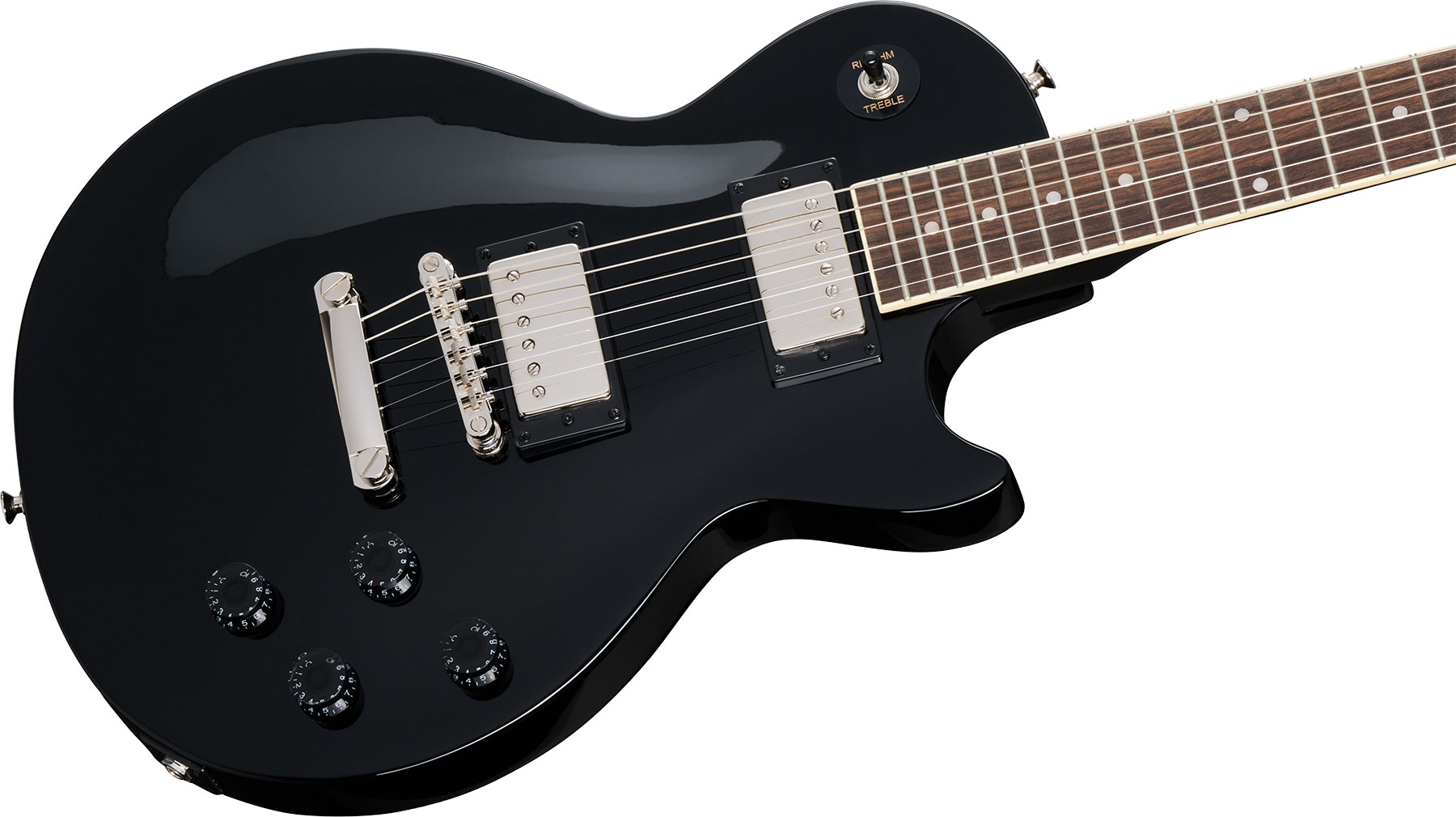 Epiphone Les Paul Tribute Inspired By / Modern 2h Ht Lau - Ebony - Single-Cut-E-Gitarre - Variation 3