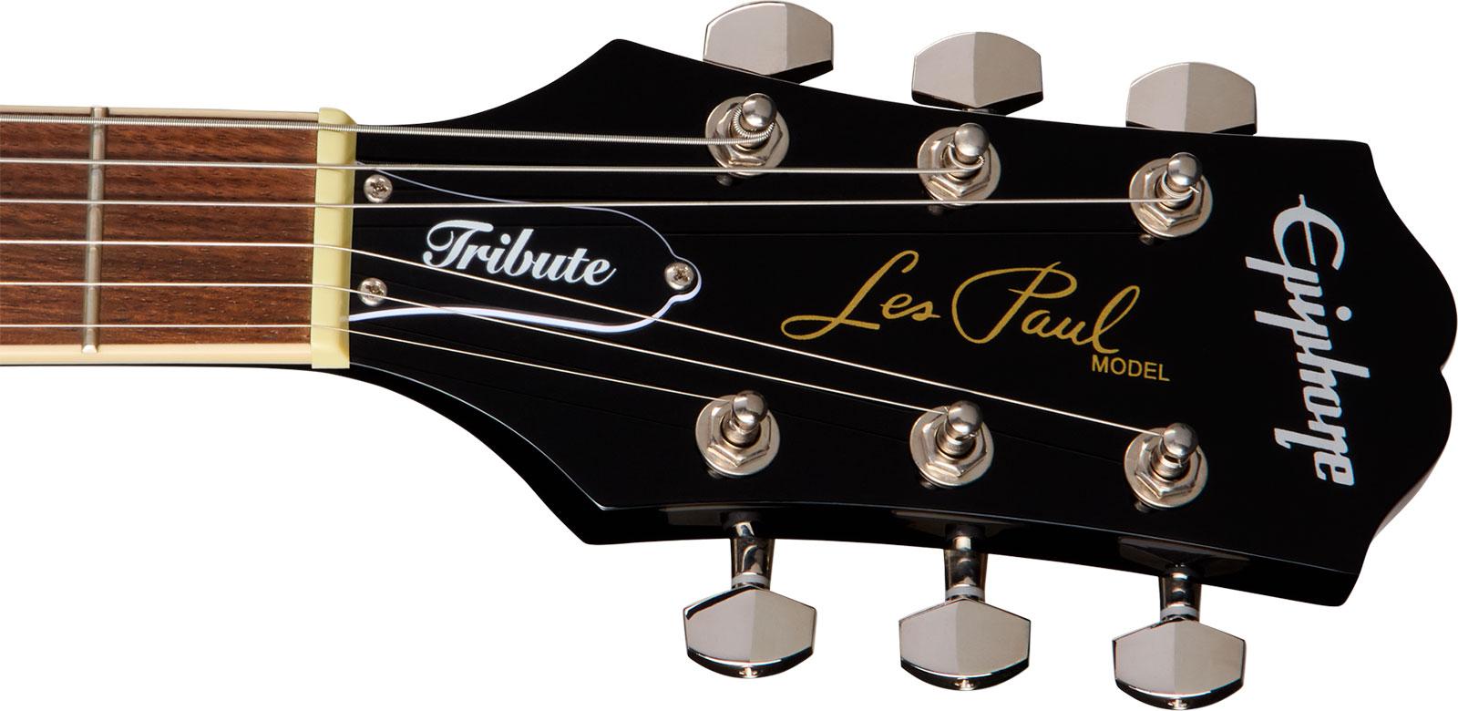 Epiphone Les Paul Tribute Plus Ibg 2h Ht Rw - Ebony Burst - Single-Cut-E-Gitarre - Variation 5