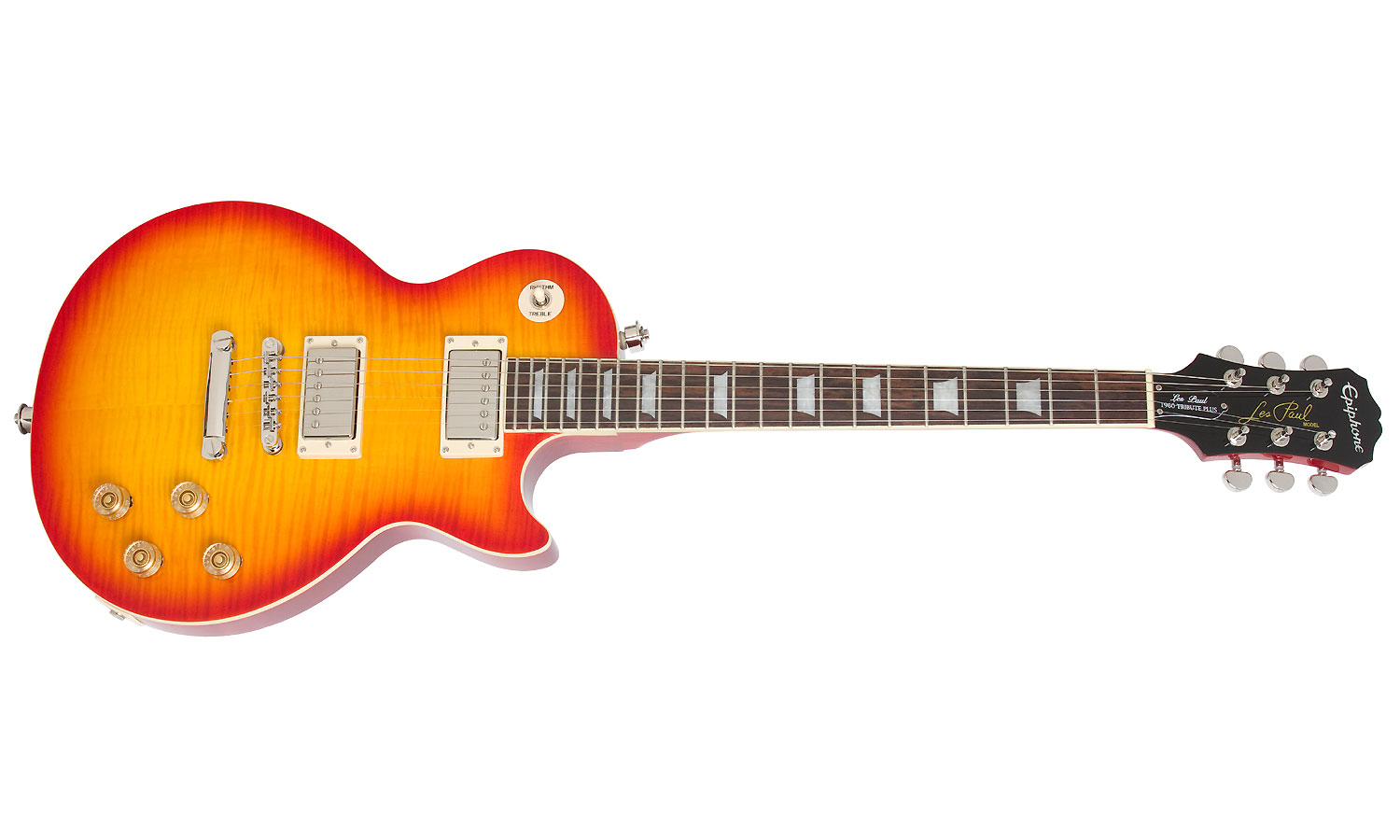 Epiphone Les Paul Tribute Plus Outfit Ch - Faded Cherry - Single-Cut-E-Gitarre - Variation 1