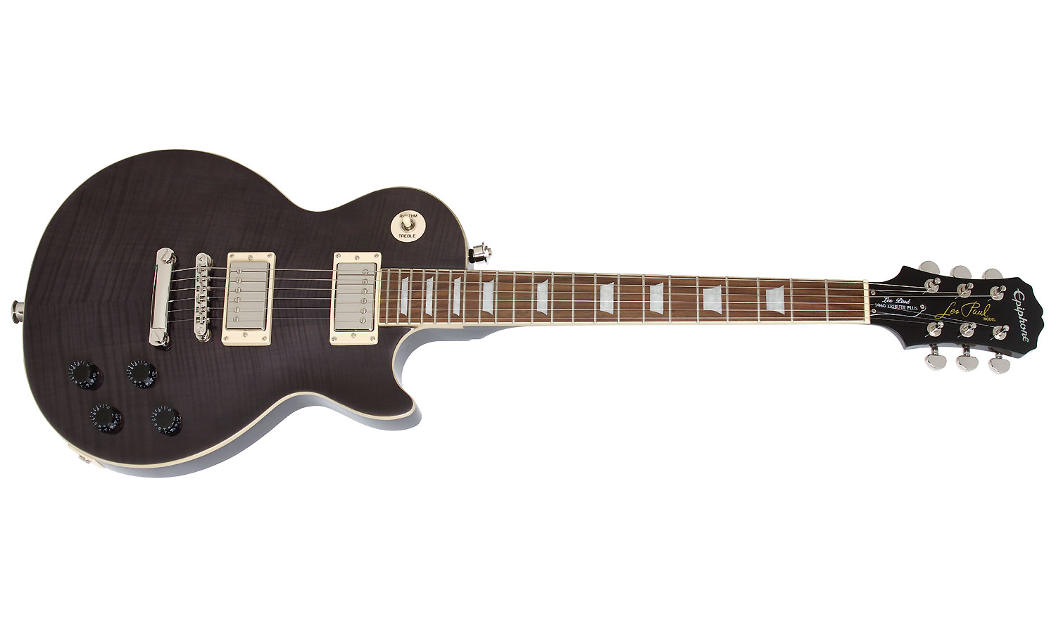 Epiphone Les Paul Tribute Plus Outfit Ch - Midnight Ebony - Single-Cut-E-Gitarre - Variation 1