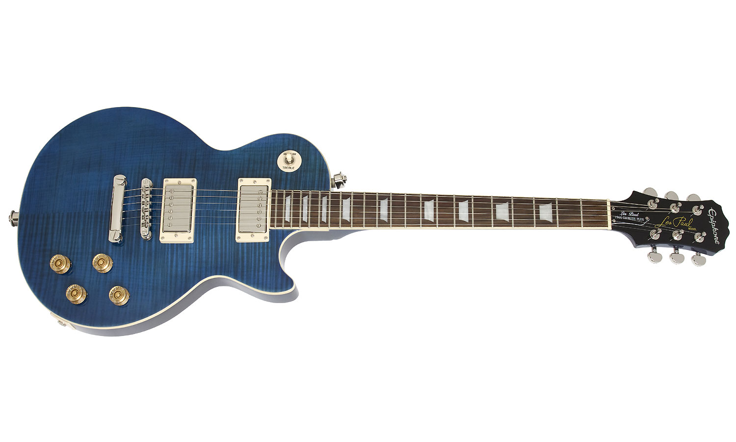 Epiphone Les Paul Tribute Plus Outfit Ch - Midnight Sapphire - Single-Cut-E-Gitarre - Variation 1