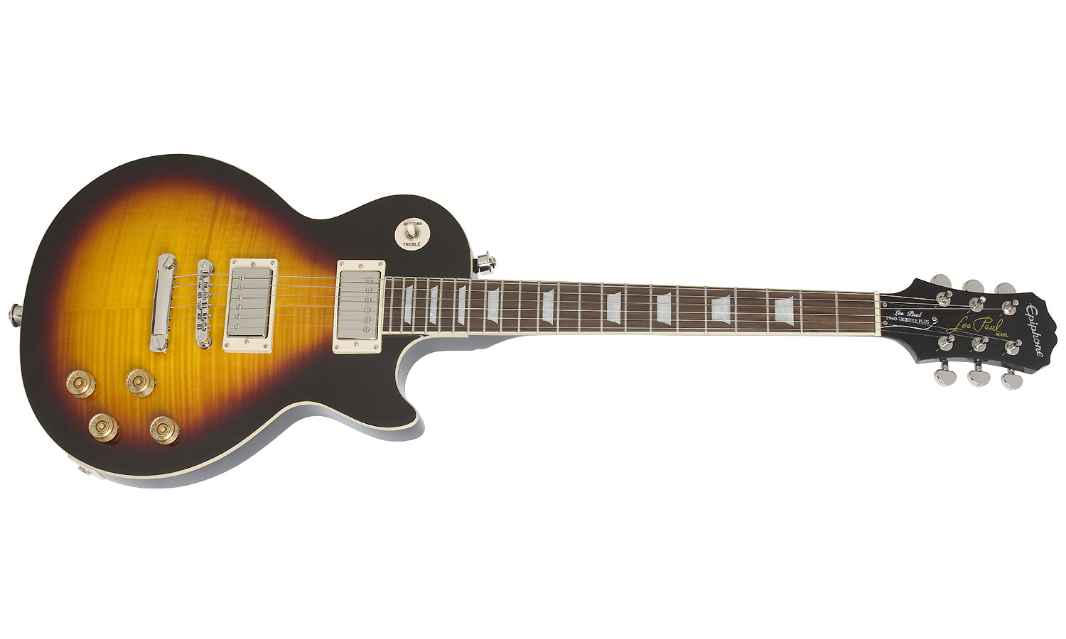 Epiphone Les Paul Tribute Plus Outfit Ch - Vintage Sunburst - Single-Cut-E-Gitarre - Variation 1