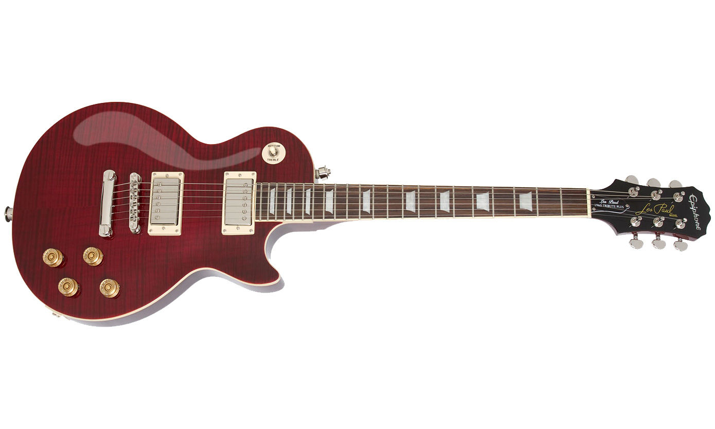 Epiphone Les Paul Tribute Plus Outfit Ch - Black Cherry - Single-Cut-E-Gitarre - Variation 1