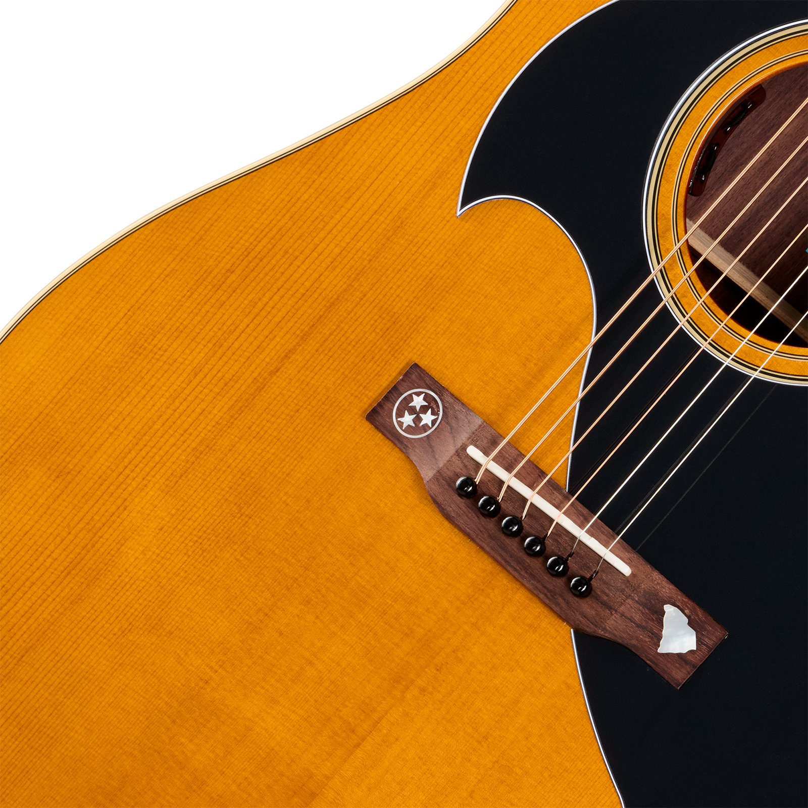 Epiphone Marcus King El Dorado Dreadnought Shsc Epicea Palissandre Rw - Antique Natural - Semi-Hollow E-Gitarre - Variation 2