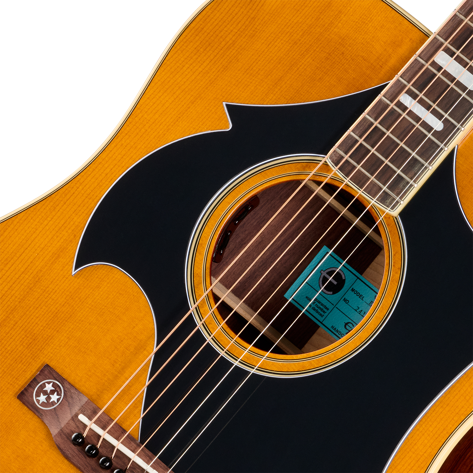 Epiphone Marcus King El Dorado Dreadnought Shsc Epicea Palissandre Rw - Antique Natural - Semi-Hollow E-Gitarre - Variation 3